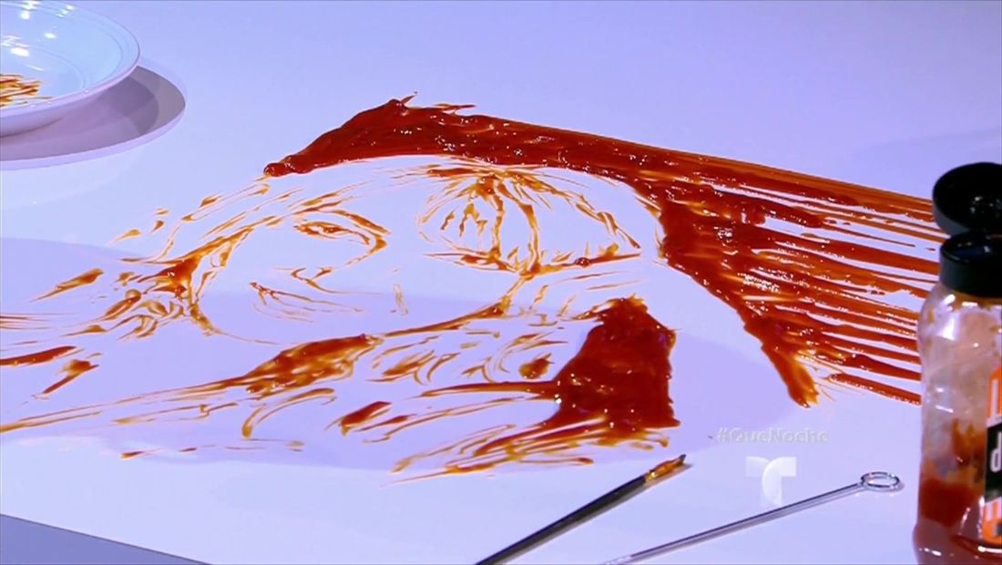 Rob “El Original” pintó un retrato de Jenni Rivera usando ketchup (VIDEO) Rob “El Original” pintó un retrato de Jenni Rivera usando ketchup (VIDEO)